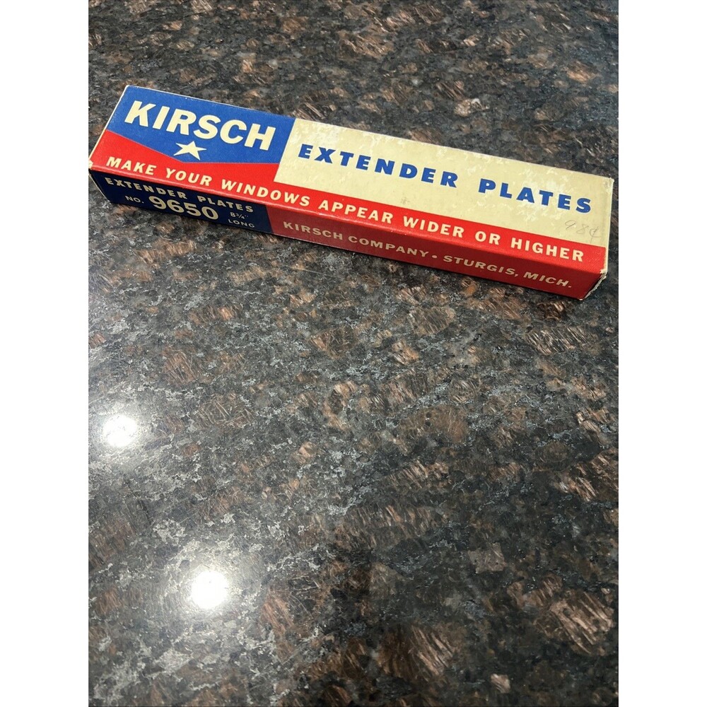 Kirsch | Extender Plates | 9650 | 8 3/4 Long | Vintage